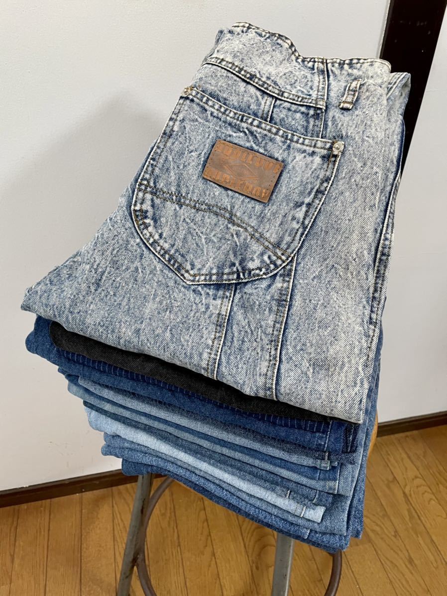 ボトムス ru 15着set デニムタックパンツMIX レディース W26~W32 デニムパンツ