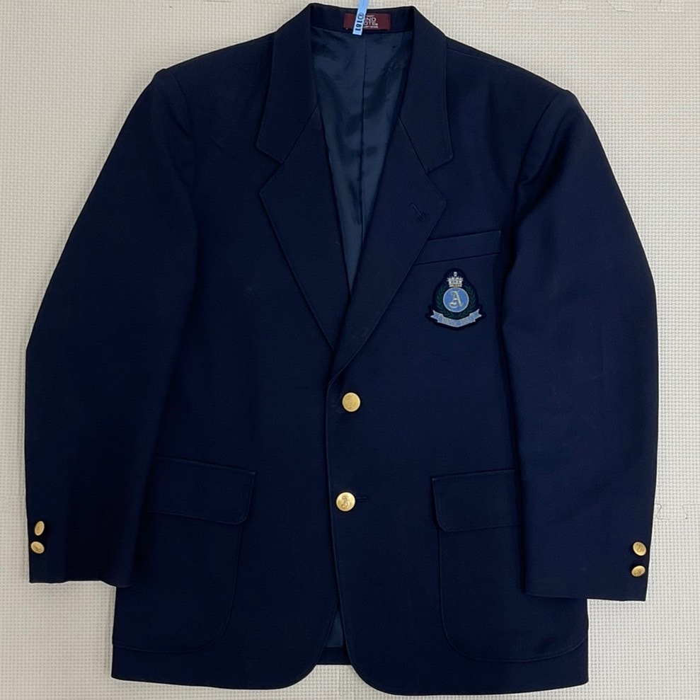 US466-1 (中古)兵庫県 尼崎工業高校 男子学生服 4点セット /指定品