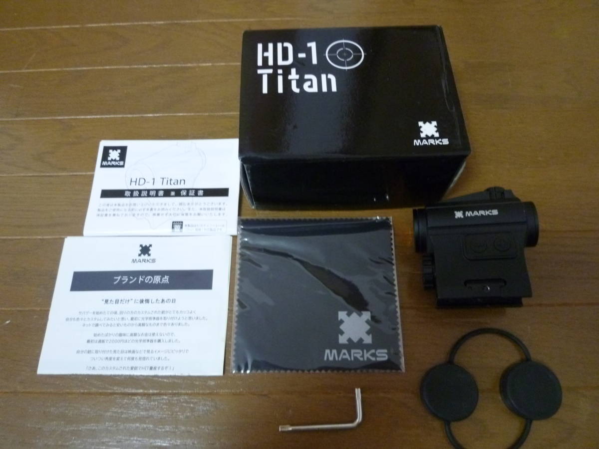 HD-1 Titan ドットサイト MARKS 防塵防水 ダットサイト t1 E60 ルビーコート 耐衝撃 スコープ MARKS] (中古)の販売ページ｜エアガン.jp ドットサイトの常識を変える！MARKSドットサイトシリーズ | IP67