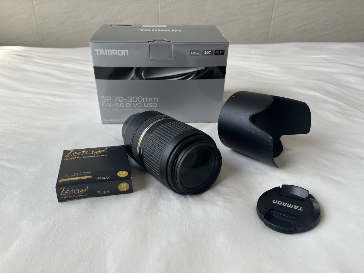 TAMRON SP 70-300mm F4-5.6 Di VC USD NIKON用 箱付き、レンズ 