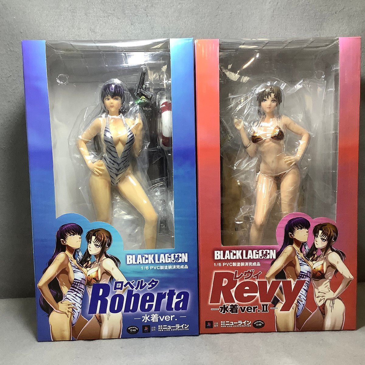 未開封】ブラックラグーン レヴィ 水着ver.Ⅱ ＆ ロベルタ 水着ver 