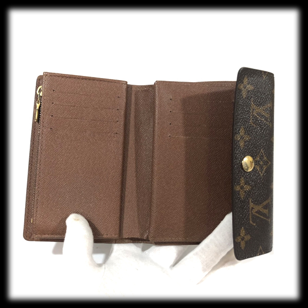LOUIS VUITTON モノグラム 新品 ヴィトン ジュリエット 【ヴィトン】 LOIUS VUITTON モノグラム ポルトフォイユ アレクサンドラ 三つ折り財布 M60047