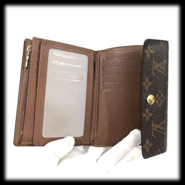 LOUIS VUITTON モノグラム 新品 ヴィトン ジュリエット 【ヴィトン】 LOIUS VUITTON モノグラム ポルトフォイユ アレクサンドラ 三つ折り財布 M60047