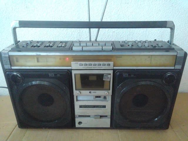 SHARP ラジカセ GF-505SB FM/AM受信OK！ ラジオ カセットレコーダー