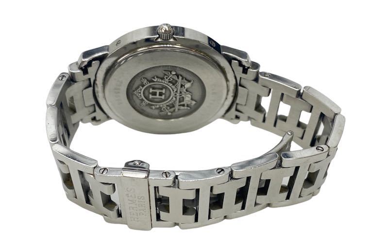 22年5月電池交換済！HERMES エルメス メンズ クリッパーウォッチ CL6