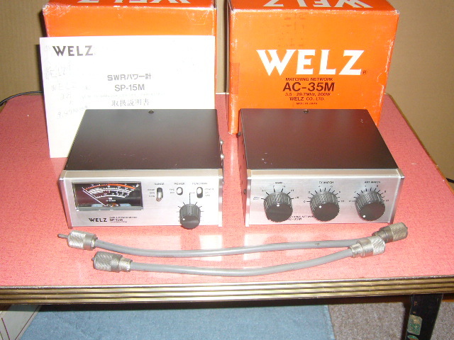 WELZ】 SP-15M AC-35M POWER アンテナチューナー マッチング
