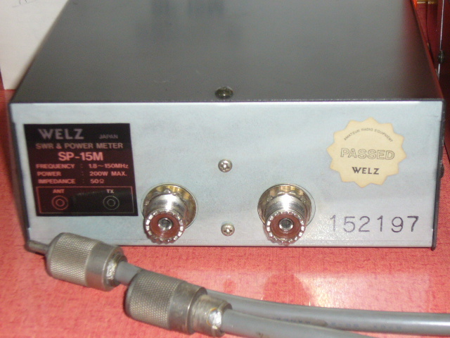 Welz SP-15M および Welz AC-35M WELZ】 SP-15M AC-35M POWER アンテナチューナー マッチング