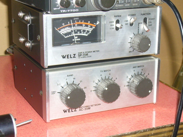 Welz SP-15M および Welz AC-35M WELZ】 SP-15M AC-35M POWER アンテナチューナー マッチング