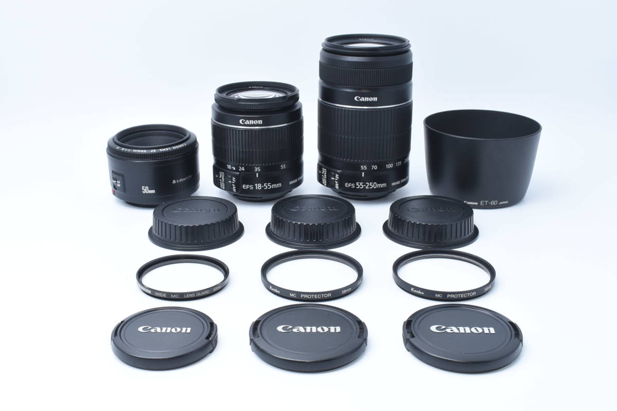 ☆1円出品☆ キャノン Canon EOS 80D トリプルレンズセット Canon EOS 