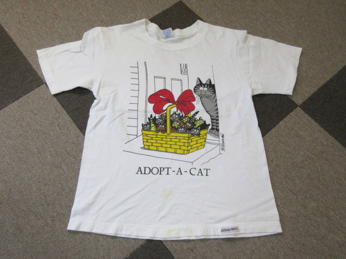 Crazy shirt クレイジーシャツ 猫 ADOPT-A-CAT Tee Kliban Cat Crazy