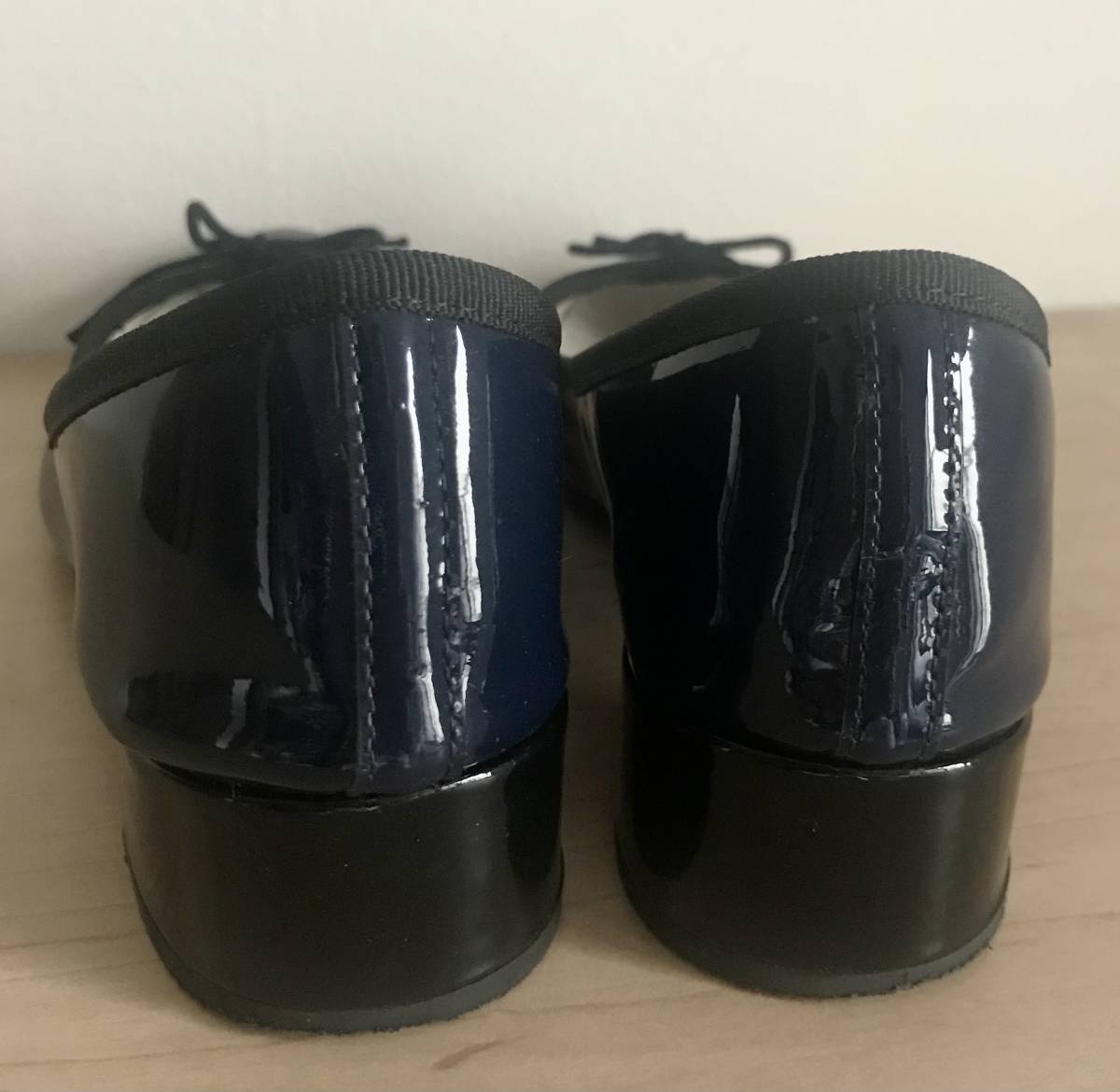 repetto レペット カミーユ 38 ネイビーブルー×ブラック 紺色×黒