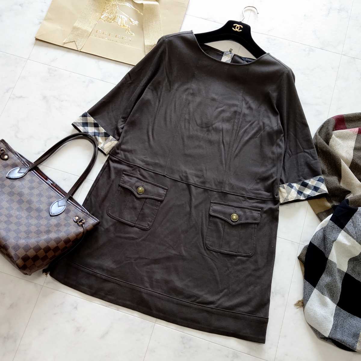 大きいサイズ 美品 BURBERRY バーバリーロンドン ワンピース