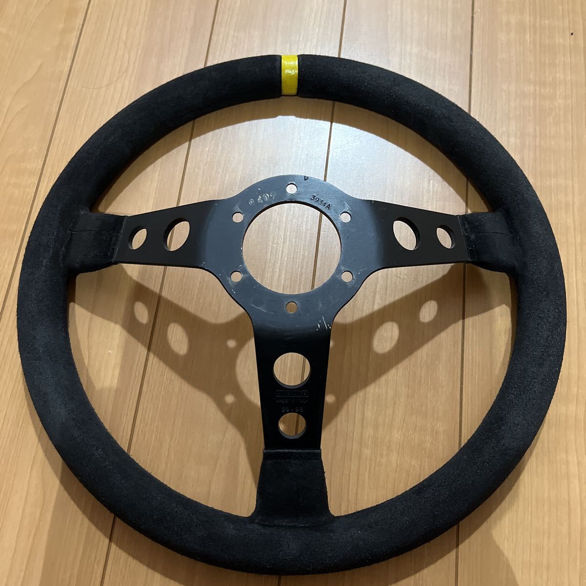 MOMO ステアリング MOD.07 ブラック348mm バックスキン モモ Italy φ35 