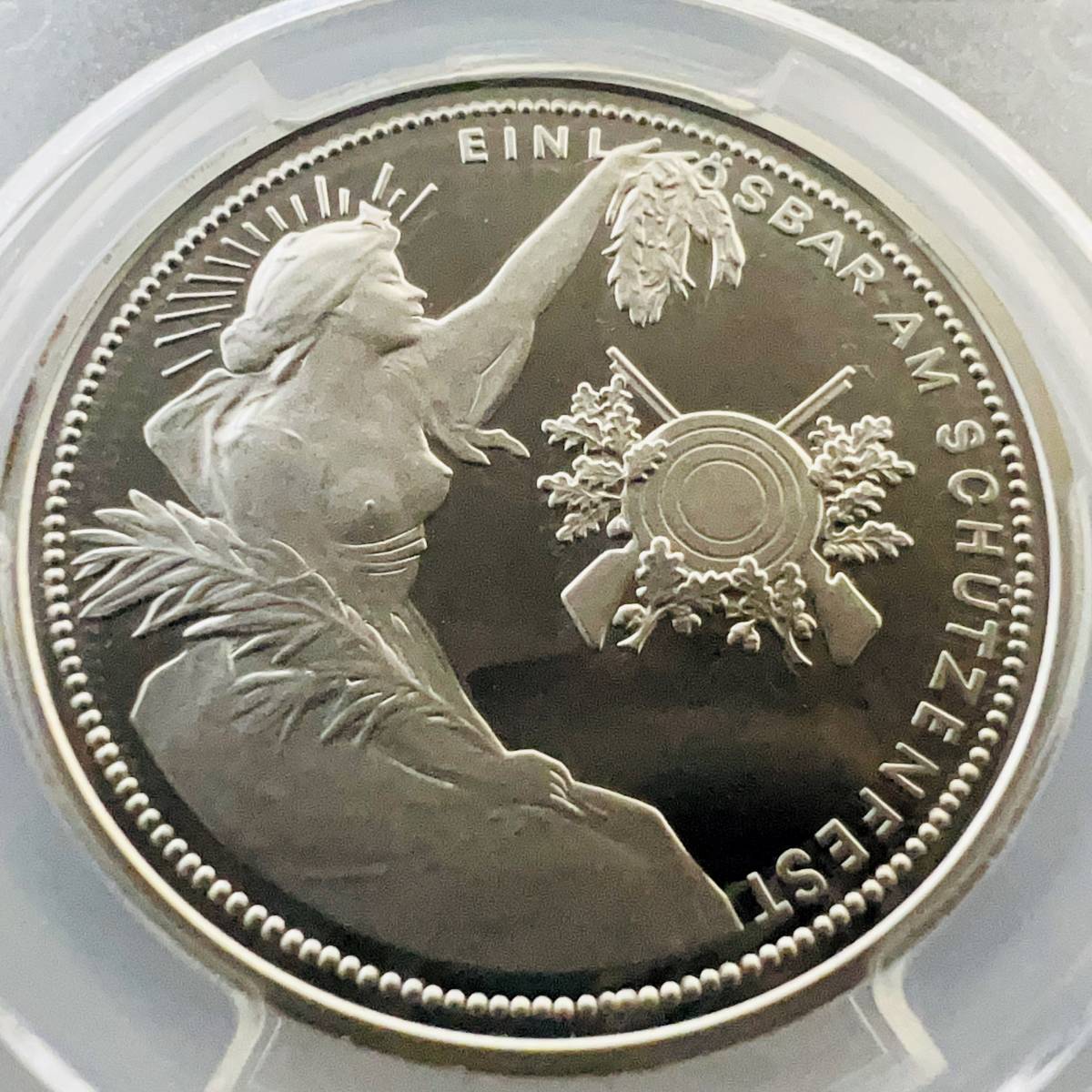 ○スイス 2017年 NGC PF70UC 現代射撃祭 グラールス 50フラン銀貨