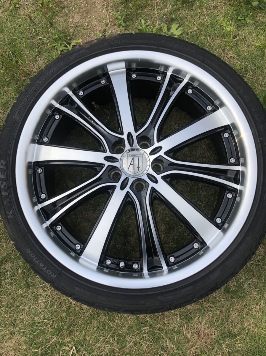 ANHELO KLEITOS タイヤホイールセット19インチ マークX クラウン 
