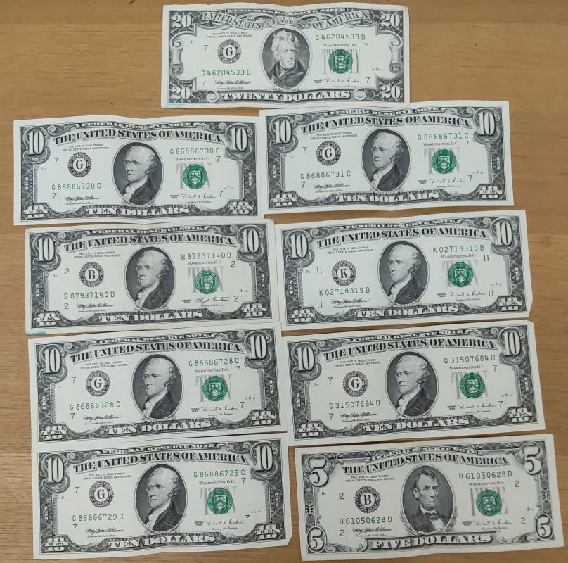 Usd アメリカドル 合計95ドル 旧紙幣 世界 売買されたオークション情報 Yahooの商品情報をアーカイブ公開 オークファン Aucfan Com