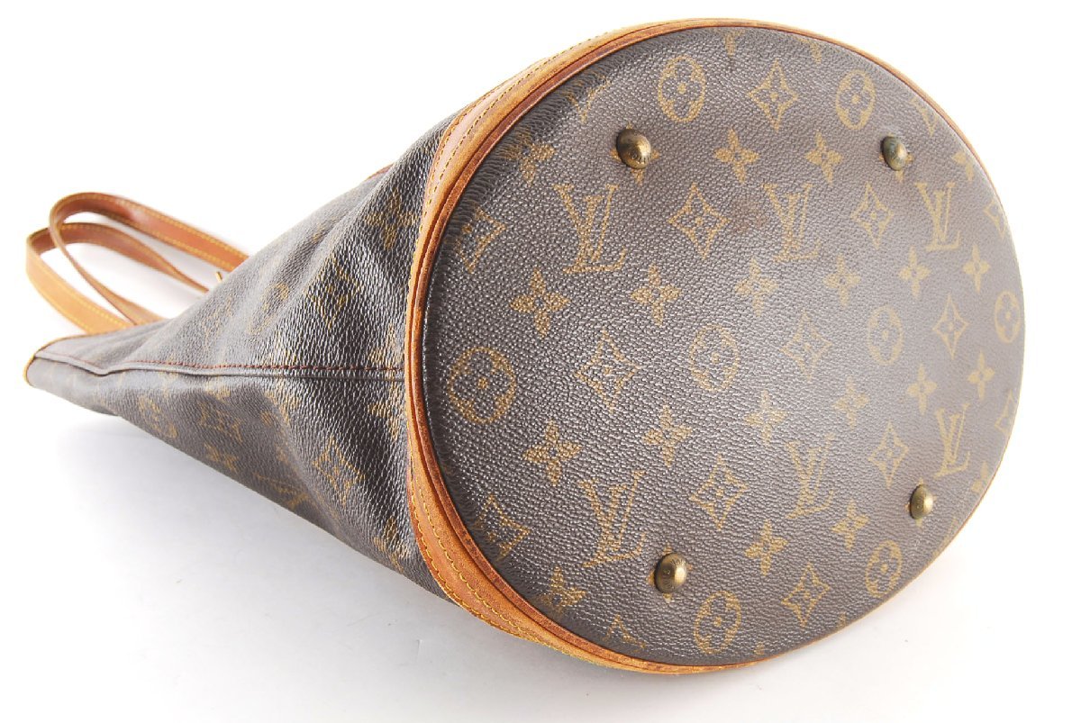 ルイヴィトン モノグラム バケット GM ポーチ付 ショルダーバッグ ...