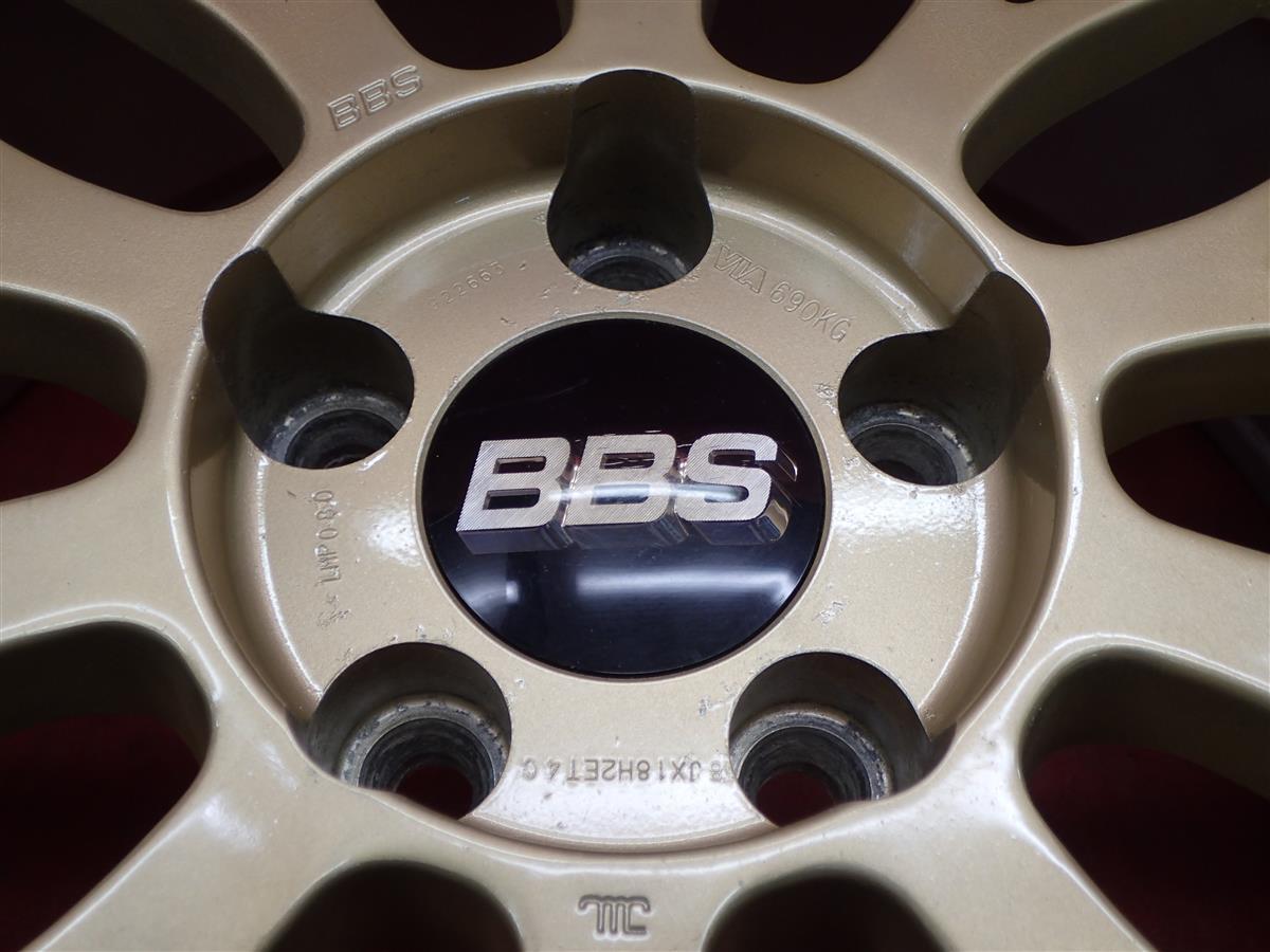 鍛造 軽量 BBS LM LMP080 ホイール 4本 8J-18 PCD114.3 5穴 +40 ハブ82