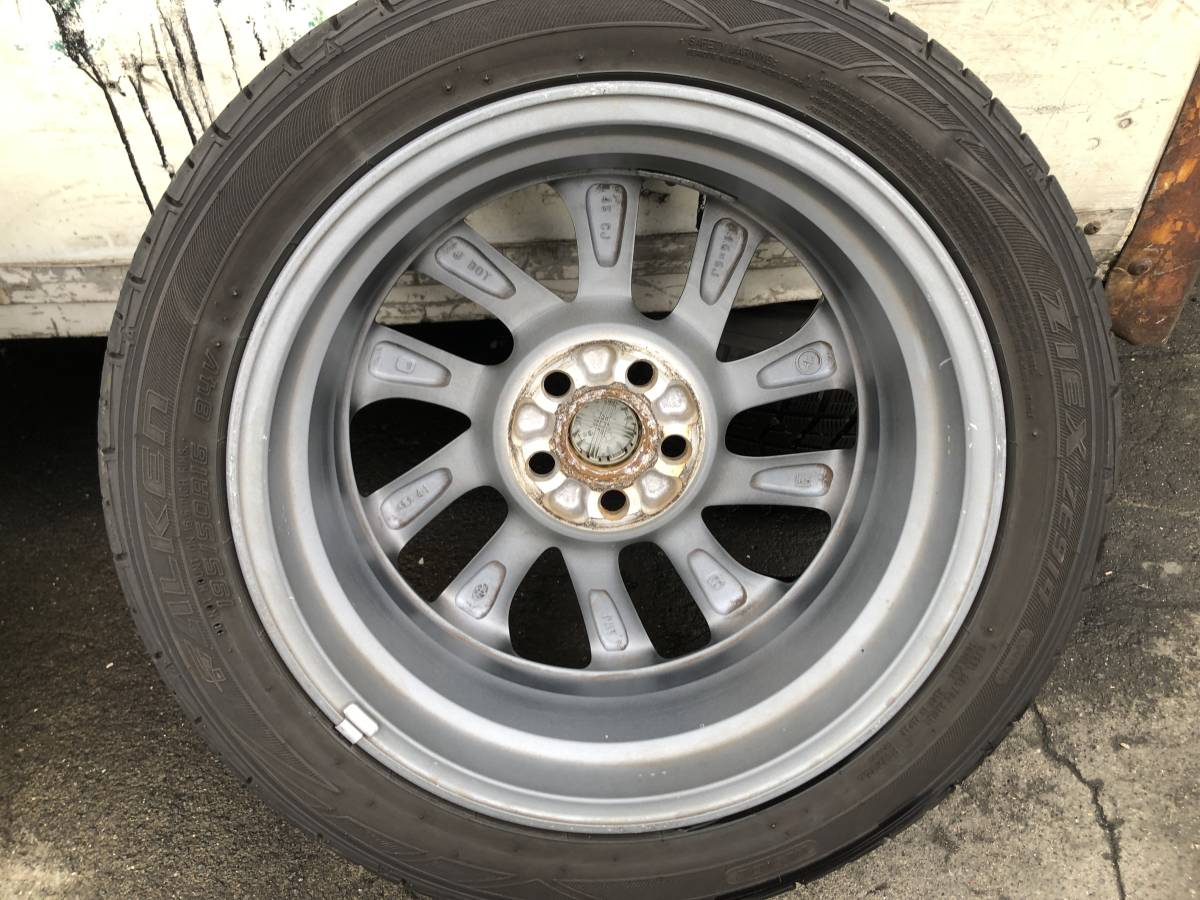 バリ山 バリ溝 トヨタ シエンタ 純正 アルミ ホイール 16インチ タイヤ 