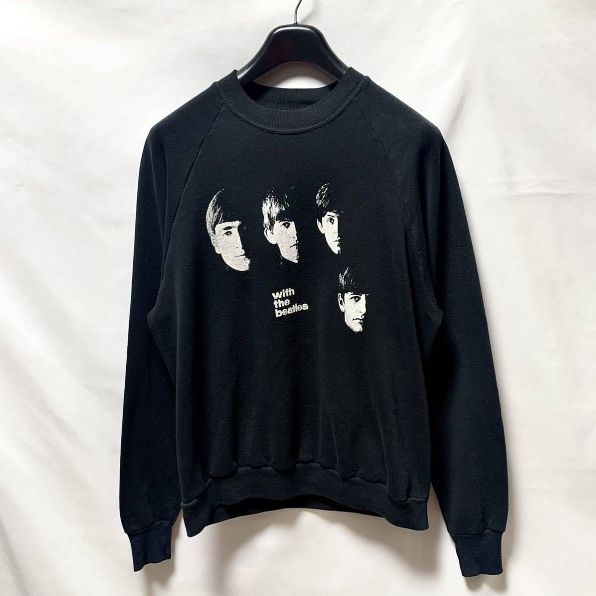 大得価，限定セール 1スタ 80s USA製 The Beatles プリント スウェットシャツ L ブラック ビートルズ 偉人 JERZEES トレーナー カラーフロッキー ビンテージ(Lサイズ)｜売買されたオークション情報、yahooの商品情報をア Lサイズ