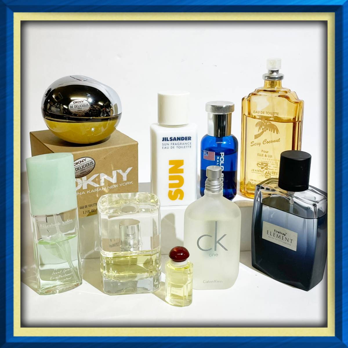 メーカー色々香水9点セット カルバンクライン、DKNY、ジルサンダー 、ラルフローレン 、エリザベスアーデンなど