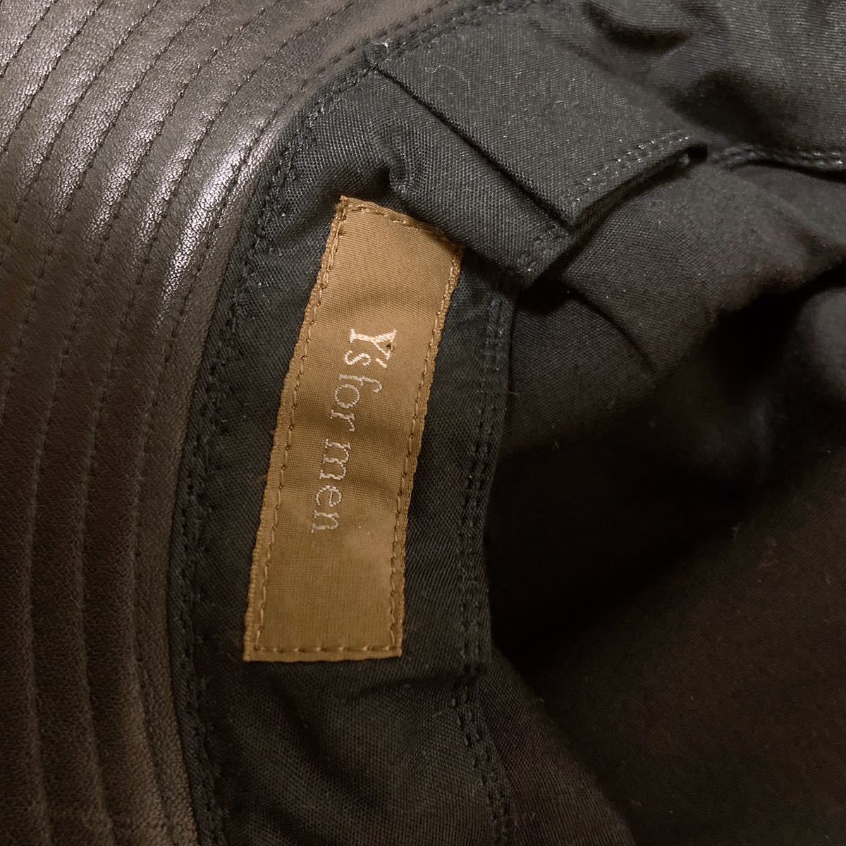 美品】 y's for men 90年代 ヴィンテージ バケットハット レザー