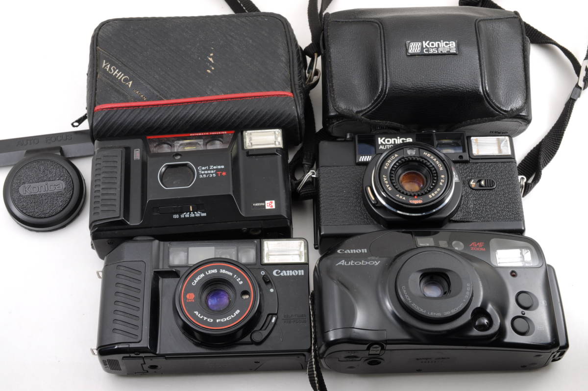 [クロ38]コンパクトカメラ大量まとめセット PENTAX CHINON KONICA YASHICA CANON ESPIOなど