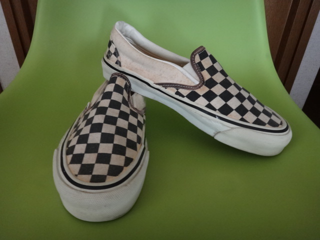 Usa製 ビンテージ Vans バンズ スリッポン Us 8 5 チェッカー 26 5cm 売買されたオークション情報 Yahooの商品情報をアーカイブ公開 オークファン Aucfan Com