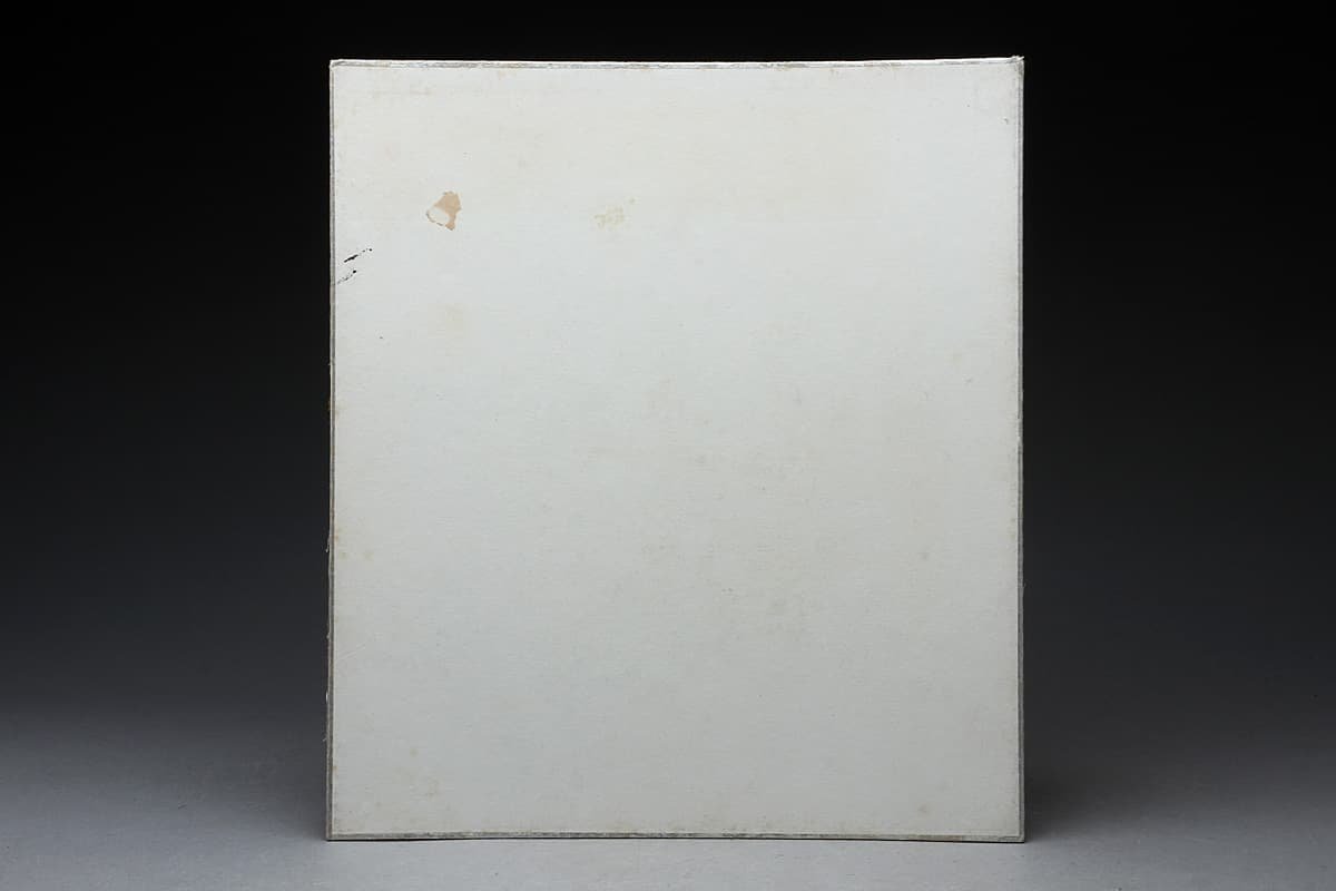 ZK646 時代物【張大千款(大千居士)】設色紙本「花卉圖」彩紙 縦27cm/横  