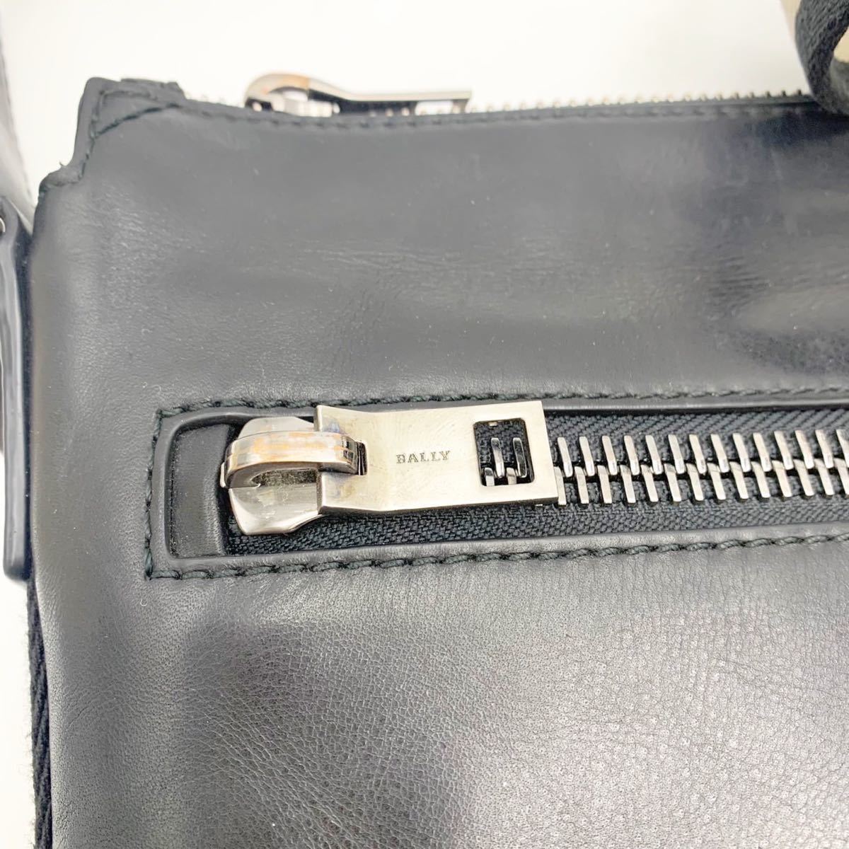 BALLY バリー レザー ショルダーバッグ ブラック メンズ 保存袋付 