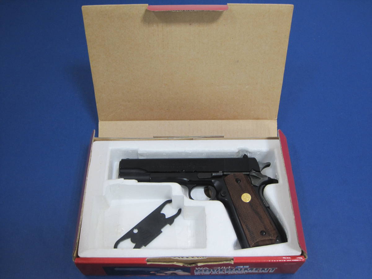 WA GOVERNMENT コルト .45 ARMS WESTERN COLT コルトガバメント WA・ガンブルー仕様ウエスタンアームズ ガバメント ガスガン 0 シリーズ80 マグナブローバック ウエスタンアームズ (中古ランク