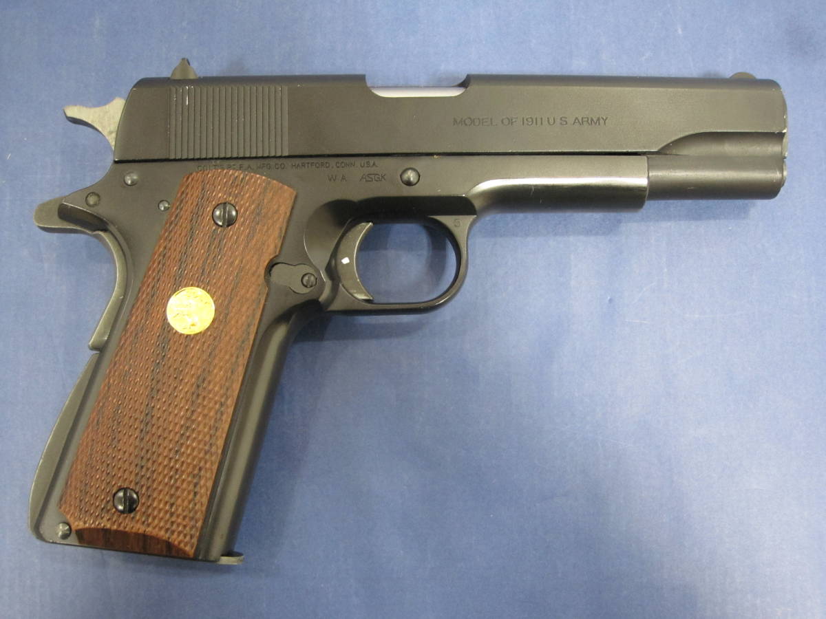 WA GOVERNMENT コルト .45 ARMS WESTERN COLT コルトガバメント WA・ガンブルー仕様ウエスタンアームズ ガバメント ガスガン 0 シリーズ80 マグナブローバック ウエスタンアームズ (中古ランク