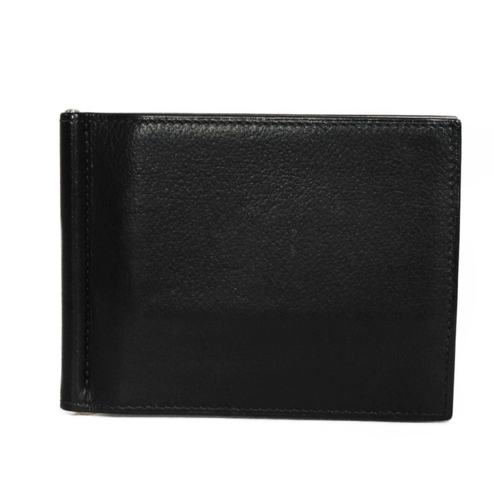 HERMES ポーカー　ブラック エルメス ポーカー GM ブラック トリコロール マネークリップ 札入れ