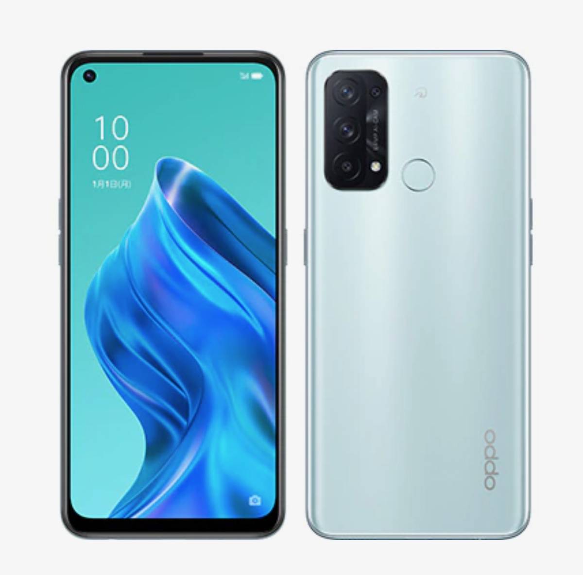 【美品】OPPO Reno5 A（simフリー） アイスブルー OPPO A Reno5 SIMフリー CPH2199 公式通販 Reno5A docomo