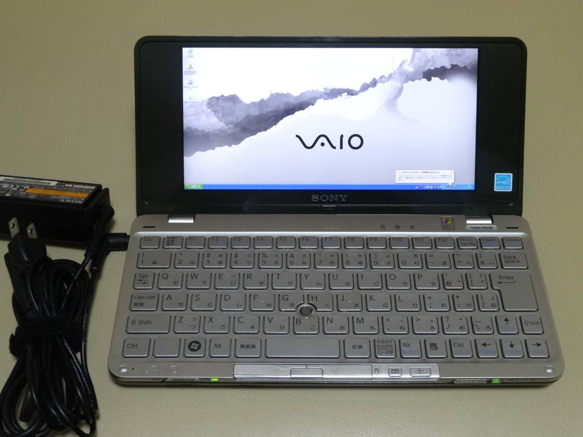 P VAIO VGN-P61S Pocket Power Laptop Sony Type On No Storage -sony 