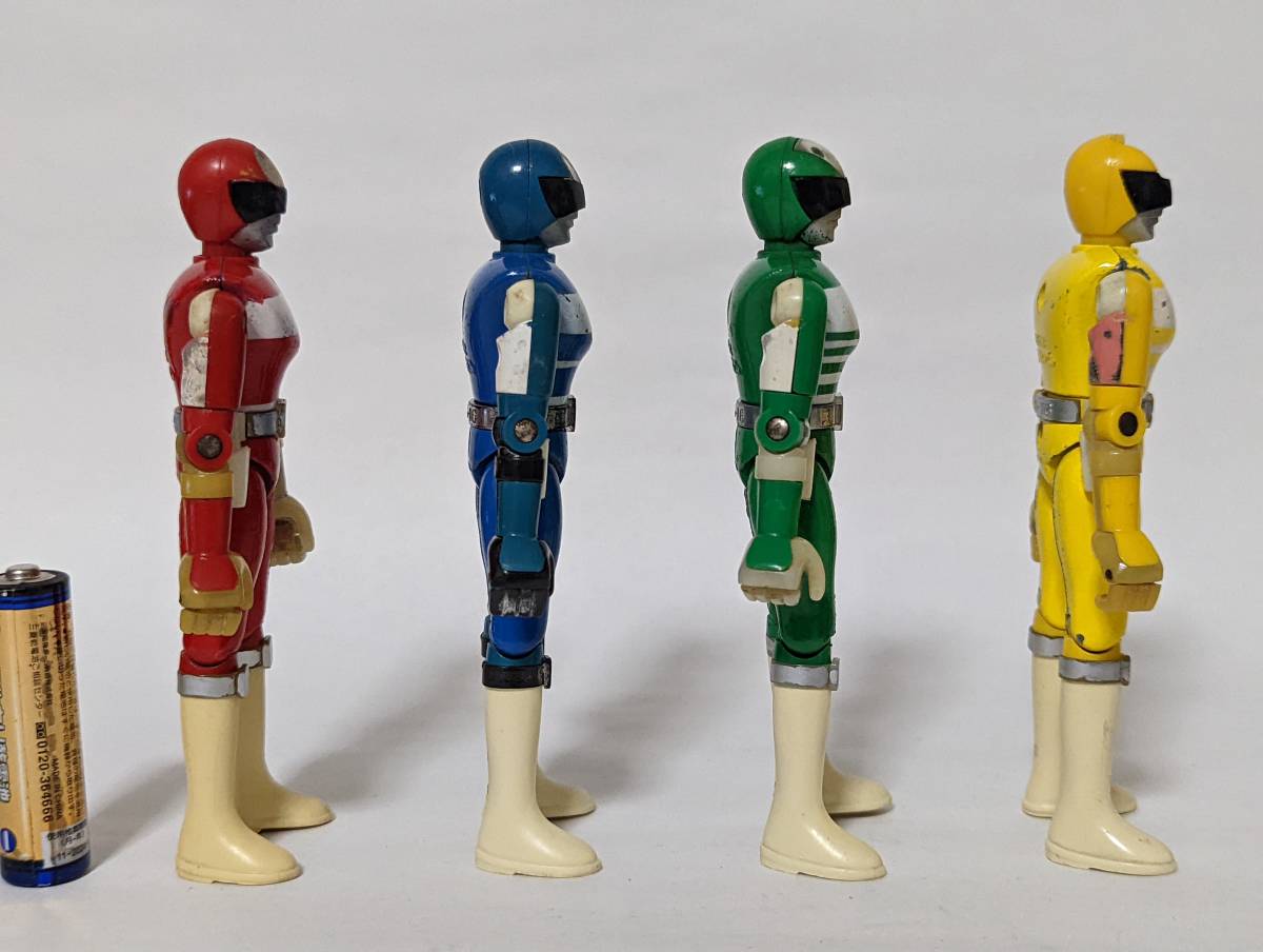 ポピー 電子戦隊デンジマン 超合金 デンジブルー 現状品 デンジレッド