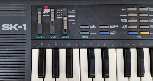 中古 CASIO SK-1 サンプリングキーボード SK-1 CASIO サンプリング