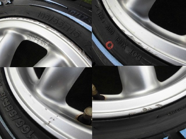 MINILITE ミニライト ダイハツ 純正 ホイール ホワイトレター 新品