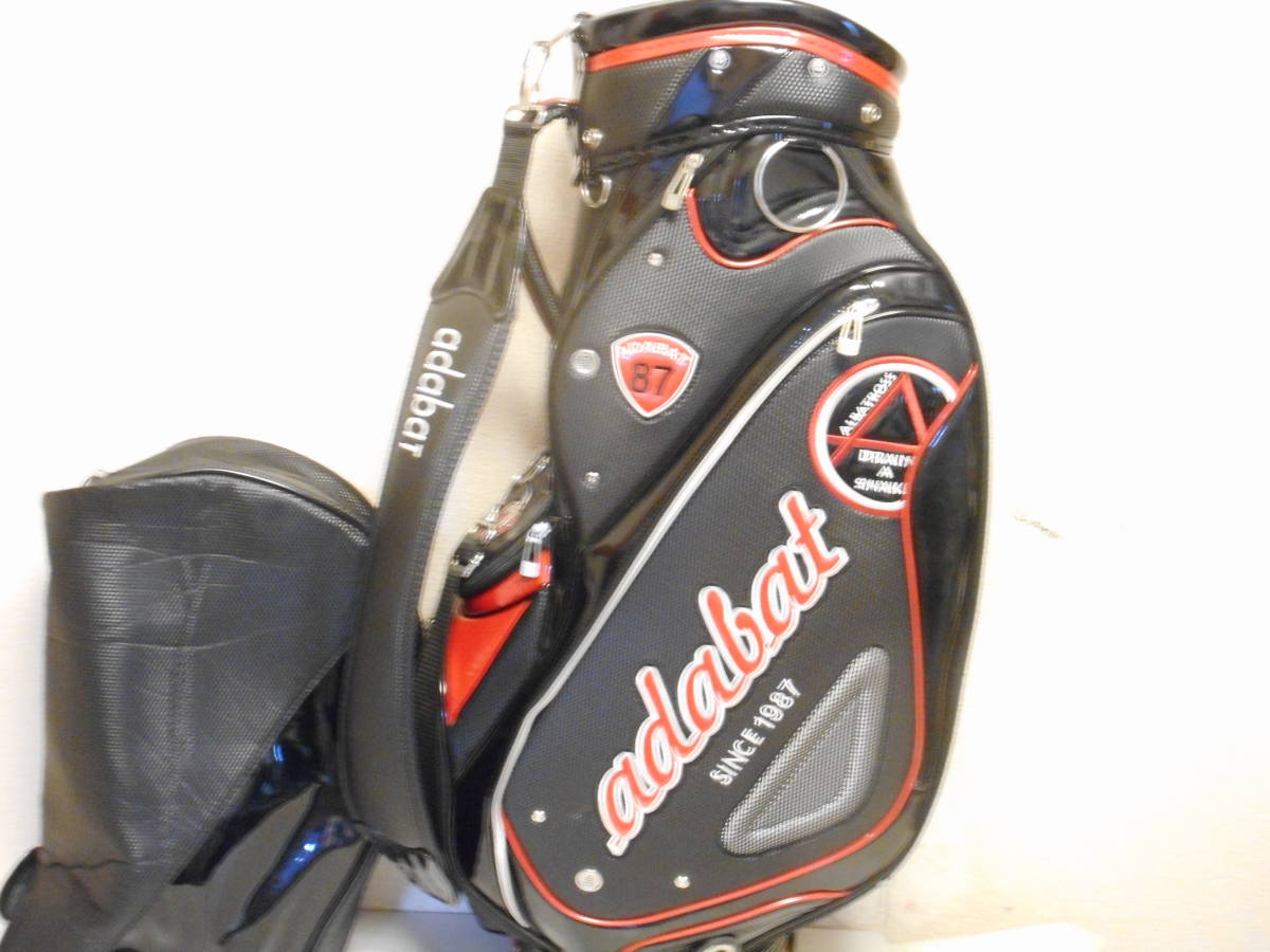 中古 超大人気 adbat 9.0型 アスリートスポーツカートバック (BKxRED)