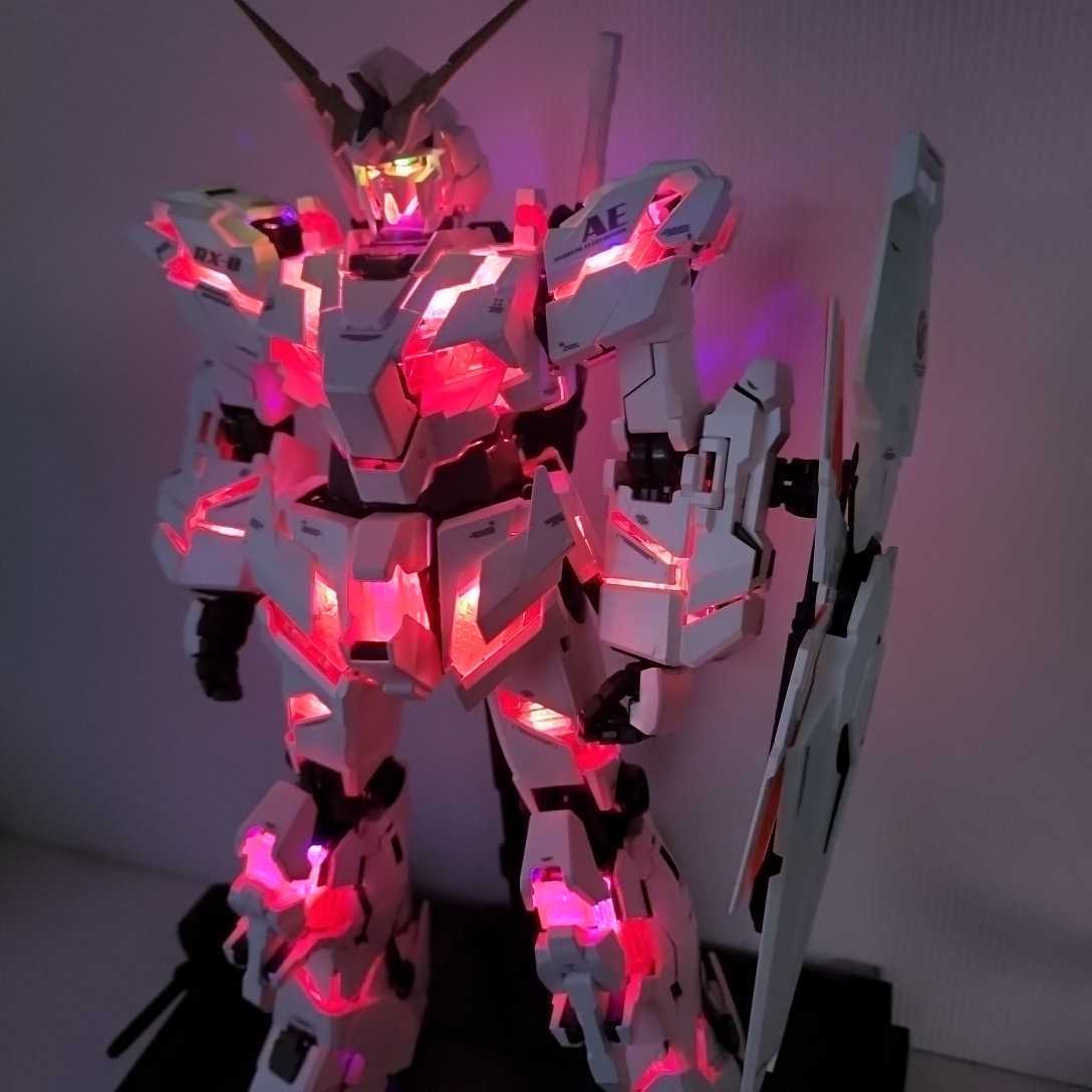 PG□ユニコーン ガンダム□素組み完成品□LEDユニットつき 【公式通販】