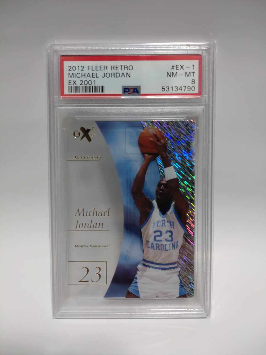 2012-13 Fleer Retro 97-98 Fleer EX 2001 Michael Jordan PSA 8 