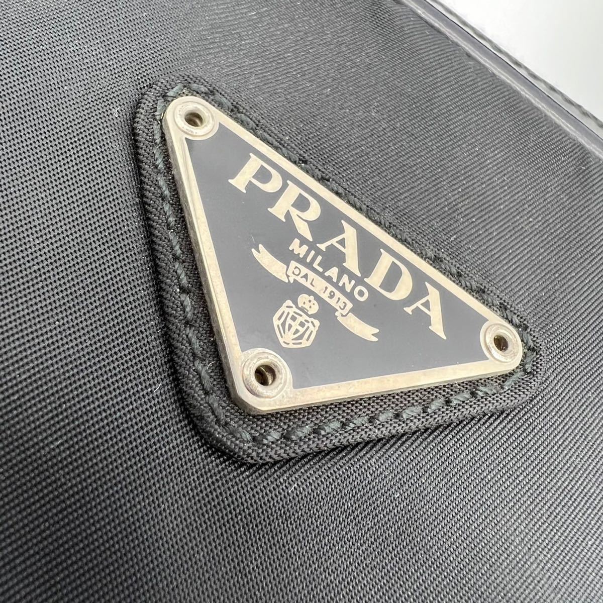 美品】PRADA ナイロン ボストンバッグ ハンドバッグ 南京錠（ポイント2 