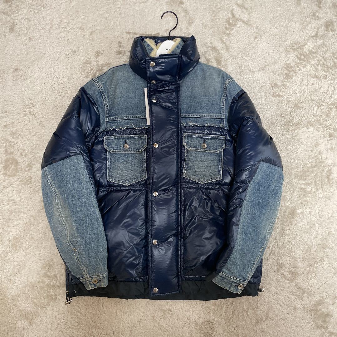 sacai ダウンジャケット デニム×ダウン ブルゾン サカイ Nike ナイキ  