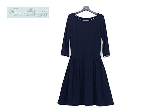 【定番，最新作】 DAISY LIN/FOXEY ドレス ロジーリリー 42 ミッドナイトブルー スーパーストレッチジャージ 32761(ワンピース)｜売買されたオークション情報、yahooの商品情報をアーカイブ公開 - オークファン 女性用