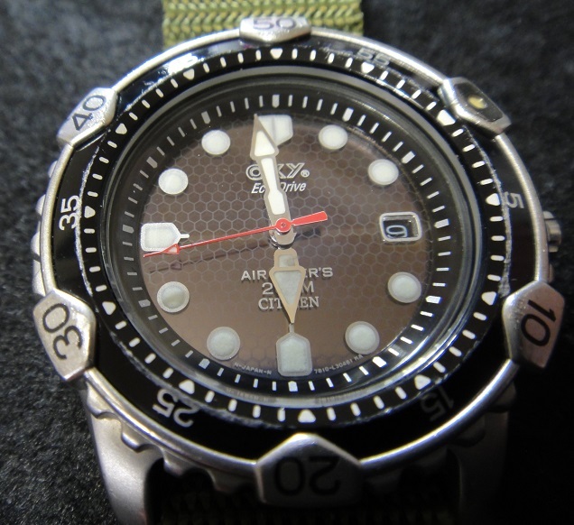 CITIZEN oxy Eco-Drive / AIR DIVER'S 200M ANTIMAG. 4800 7872-L15031