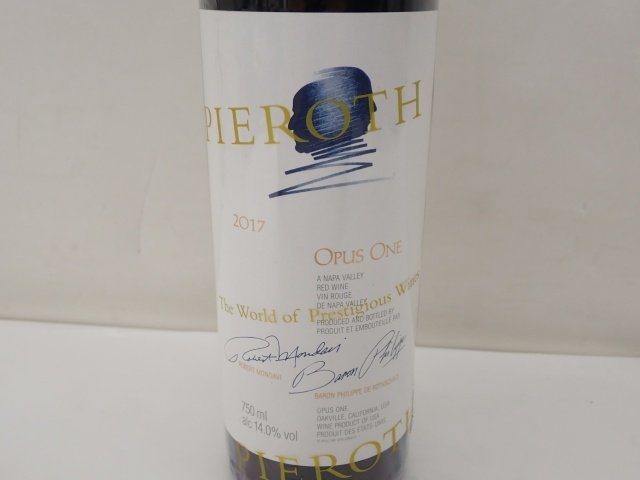 未開栓】 赤ワイン OPUS ONE 2017 オーパスワン 果実酒 最高級