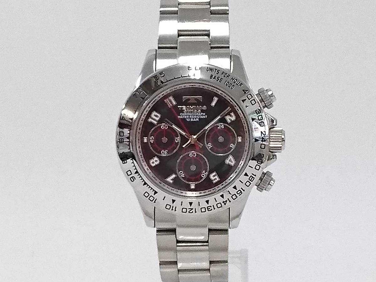 TECHNOS テクノス Klassisch クラシッシュ クロノグラフ 腕時計 
