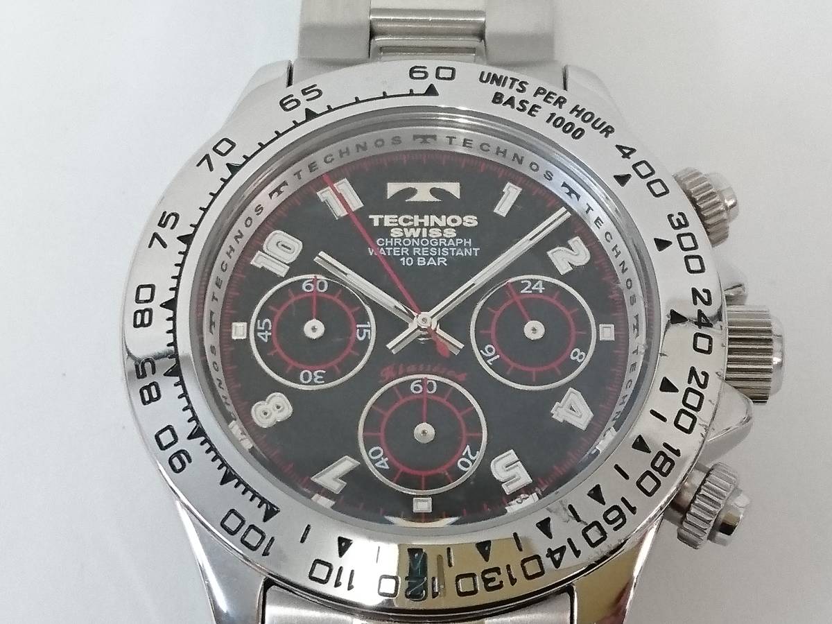 TECHNOS テクノス Klassisch クラシッシュ クロノグラフ 腕時計 