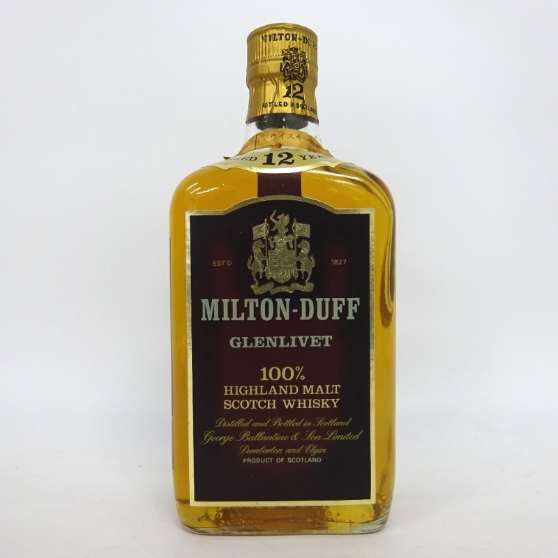 ミルトンダフ グレンリベット 12年 750ml 箱なし 12年 グレンリベット