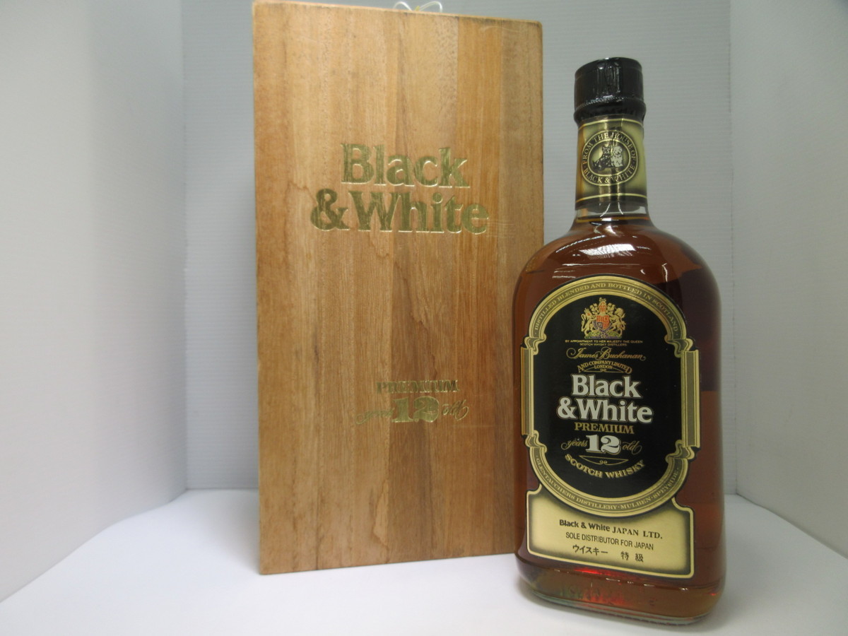 ブラック＆ホワイト 12年 プレミアム Black&White PREMIUM 750ml 43